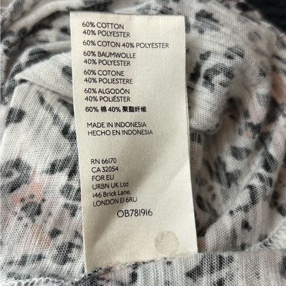 We The Free Floral Short Sleeve Women's Bohemian Cotton T-Shirt Size Xs - Picture 16 of 16